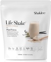 Shaklee Life ShakeTM Plant Protein French Vanilla - Reemplazo completo de carne con 20g Proteína, fibra de 6g, 24 vitaminas & minerales - Apoya el peso saludable y saludable - No GMO - 14 servicios
