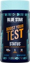 Blue Star Nutraceuticals Status - Booster de Testosterona para Hombre - w / KSM 66 Ashwagandha - Invigorate Stamina, Crecimiento del Musculo & Energético tención Natural Test Booster Support - 90 Veggie Capsules