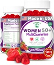 Lunakai EE.UU. Hecho 50 Más Mangas Multivitamínicas de Mujeres - Fórmula Deliciosa Mejorada con Vitaminas Esenciales & Minerales para la Salud & Vitality - 60ct