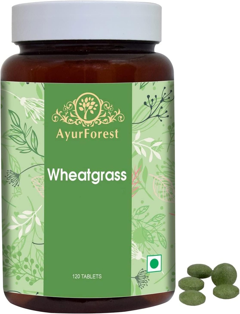 Wheatgrass Tablets Suplementos herbales 120 Conteo 500 mg