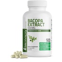 Bronson Bacopa Monnieri Extracto 500 mg - Promueve la claridad mental y la función cerebral - No GMO, 90 cápsulas vegetarianas