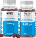 por Dr. Awan Sugar-Free Vegan Ceylon Gummies, Reemplazar Ceylon Cinnamon Capsules & Pills, 120ct