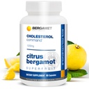 Comando Colesterol, Citrus Bergamot SuperFruit Suplemento, 47% Bérgamo Polifenol Fracción (BPF) Fórmula patentada, Made in The USA, 1 Mes, 90 cápsulas