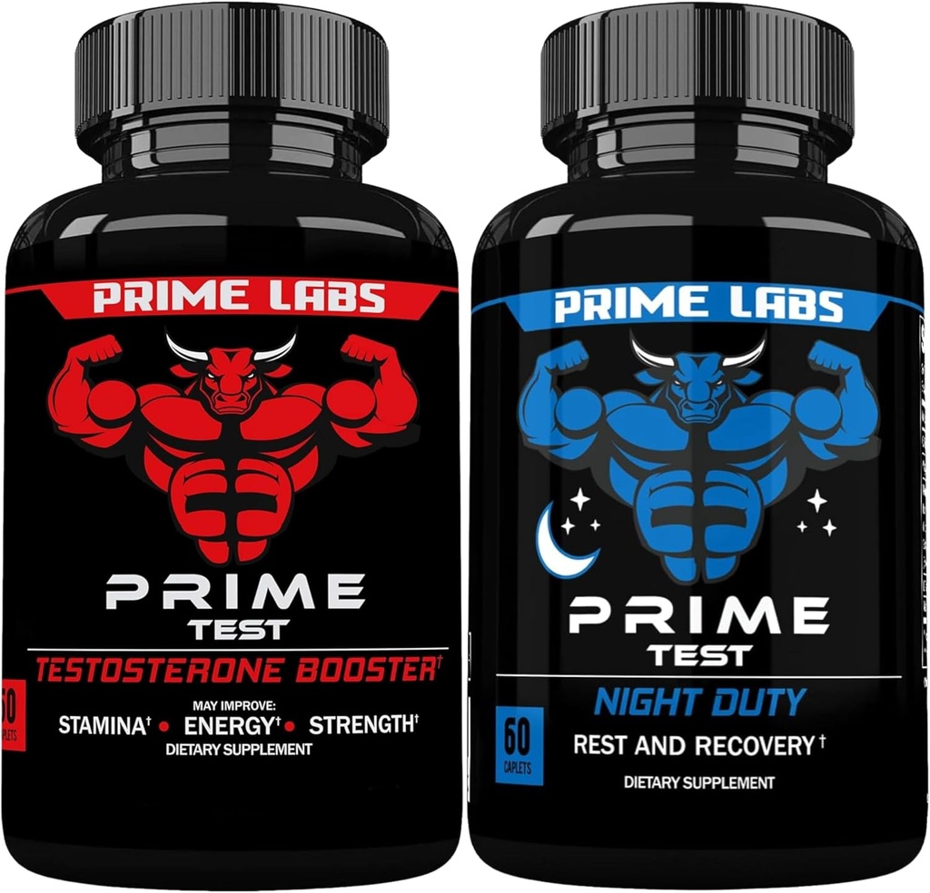Prime Labs Testosterone Booster + Night Duty Sleep Suplemento