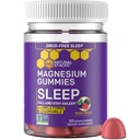 Magnesio sueño Gummies con Melatonina - 200 mg Citrato de Magnesio - Melatonina Gummies para la calidad del sueño - Ayuda nocturna para adultos con manzanilla - 30 Chewables de Berry mixtos
