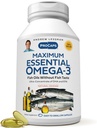 ANDREW LESSMAN Máxima Omega-3 Naranja - 30 Softgels - Ultra-Pure, Alta Potencia Óleos Omega-3. High DHA, No Stomach Upset, No Contaminants, No Mercury. Pequeño fácil de absorber Softgels