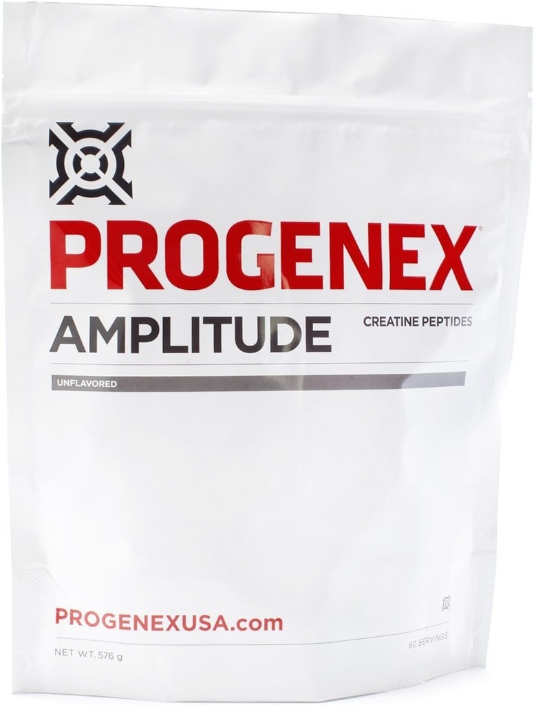 Progenex® Amplitude Cretine Peptides ← Aumenta la Masa de Lean Muscle TENIDO AUMENTOS Energía y Explosividad en los entrenamientos ANTE Tasteless y Mezclas Bien ANTE 60 Servings