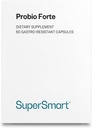 Supersmart - Probio Forte 8 Billones CFU por cápsula (Fórmula avanzada) - Suplemento de Probióticos Diarios para Mujeres y Hombres Silenciosa Libre de Gluten - 60 cápsulas DR