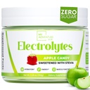 Zero Sugar - Apple Candy Electrolytes Powder - Refreshing Hydration - Caffeine Free Energy with All Natural Ingredients - Vegan, Keto y Paleo - Sugar Free Electrolytes Drink Mix - with 30 Servings
