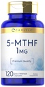 Carlyle 5-MTHF L Methylfolate 1mg  durable 120 Capsules  No GMO &amp; Gluten Suplemento gratuito ← Premium Quality