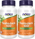 AHORA Suplementos, TestoJackTM 100 con LJ100®, un Potent Standardized Extract of Tongkat Ali (Eurycoma longifolia), Tribulus y ZMA®, 60 Veg Capsules (Pack of 2)