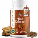Pure Ceylon Cinnamon Capsules, 2,000mg, Two Month Supplement TEN Made in Sri Lanka ←Non-GMO, Gluten-Free, True Cinnamomum de Sri Lanka, 100% puro canela (NOT Mix with Cassia).
