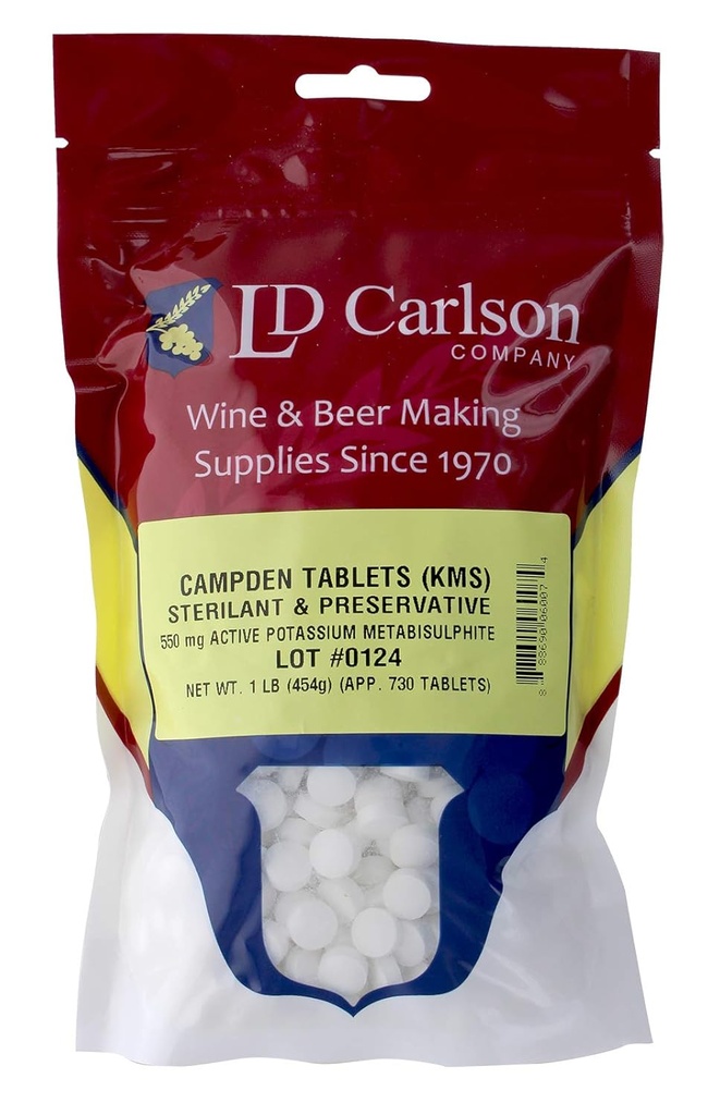 Campden Tablets (potassium metabisulfite) - 1 lb