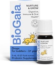 BioGaia Nurture & Grow for Toddlers Silencio Edades 1+ ← Probiótico líquido Silencio libre de alérgenos Silencio Triple-Benefit Probiótico para niños ← Salud Digestiva, Apoyo Inmunitario & Protección de la Salud Oral