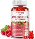 Magnesio Glycinate Gummies 400mg - Suplemento de Potasio de Magnesio Libre de Azúcar con Magesio Malate, Vitamina D, B6, y CoQ10 para el apoyo a la calma " sueño para adultos - Raspberry Gummies