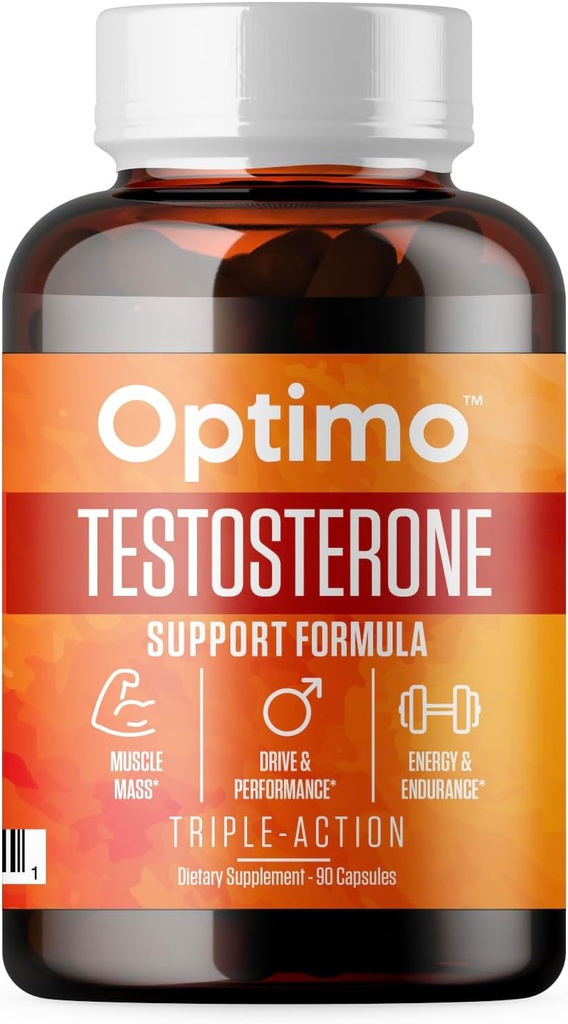 Suplemento de Booster de Testosterona para Hombres & Mujeres 9 Ingredientes clave Tongkat Ali, Tribulus, Fenugreek, Ashwagandha, Maca, Boron, Zinc, VIT D, DAA - 90 cápsulas