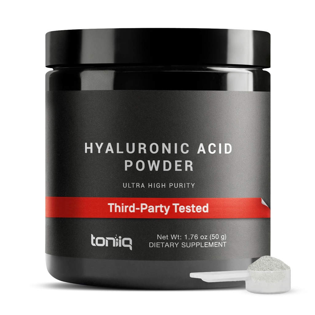Ultra Purified Bioavailable Hyaluronic Acid Powder – for Deeper Skin Hydration – 250 mg with Vitamin C for Enhanced Absorption – 180 Servings