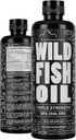 Alimentos silvestres Omega 3 Suplemento de aceite de pescado, Lemon, 16 oz (1 pk) ← Wild Caught, Burpless, Odorless, Non-GMO, Gluten Free ← DPA, DHA, EPA Triple Strength Heart & Joint Nutrition for Women & Men