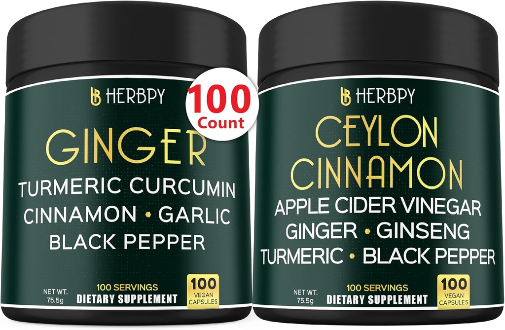 Bundle 5in1 Ginger Suplemento & 6in1 Premium Ceylon Cinnamon Suplementos