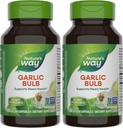 Manera de la naturaleza a granel de ajo, apoya la salud del corazón*, 100 cápsulas veganos (Pack of 2)