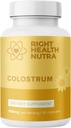 Salud Derecha Nutra Colostrum Suplemento 500mg - 90 cápsulas - Colostrum Bovine for Immune Support and Gut Health - Highly Nutritious Cow Colostrum Rich in Vitamins and Minerals