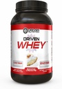 Whey Protein Powder: Delicious, Clean Protein Shake- Mejorar la recuperación del músculo con 23 gramos de proteína con BCAA añadido y enzimas digestivas (2 lb, Banana Pie)