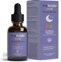 TruHeight Kids Sleep Tincture Edades 2+ (Watermelon Flavor) - Bebés, niños pequeños y niños Ayuda natural al sueño - Bebé, Toddler, Melatonin infantil 2 años más - Vitamina B6, Riboflavin, Zinc, Copper, Lemon Balm