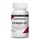 Kirkman - Vitamina D3 1000 UI - 120 cápsulas - Apoyos Salud Inmune - Ayudas Construir Huesos Fuertes - Hipoalergénico