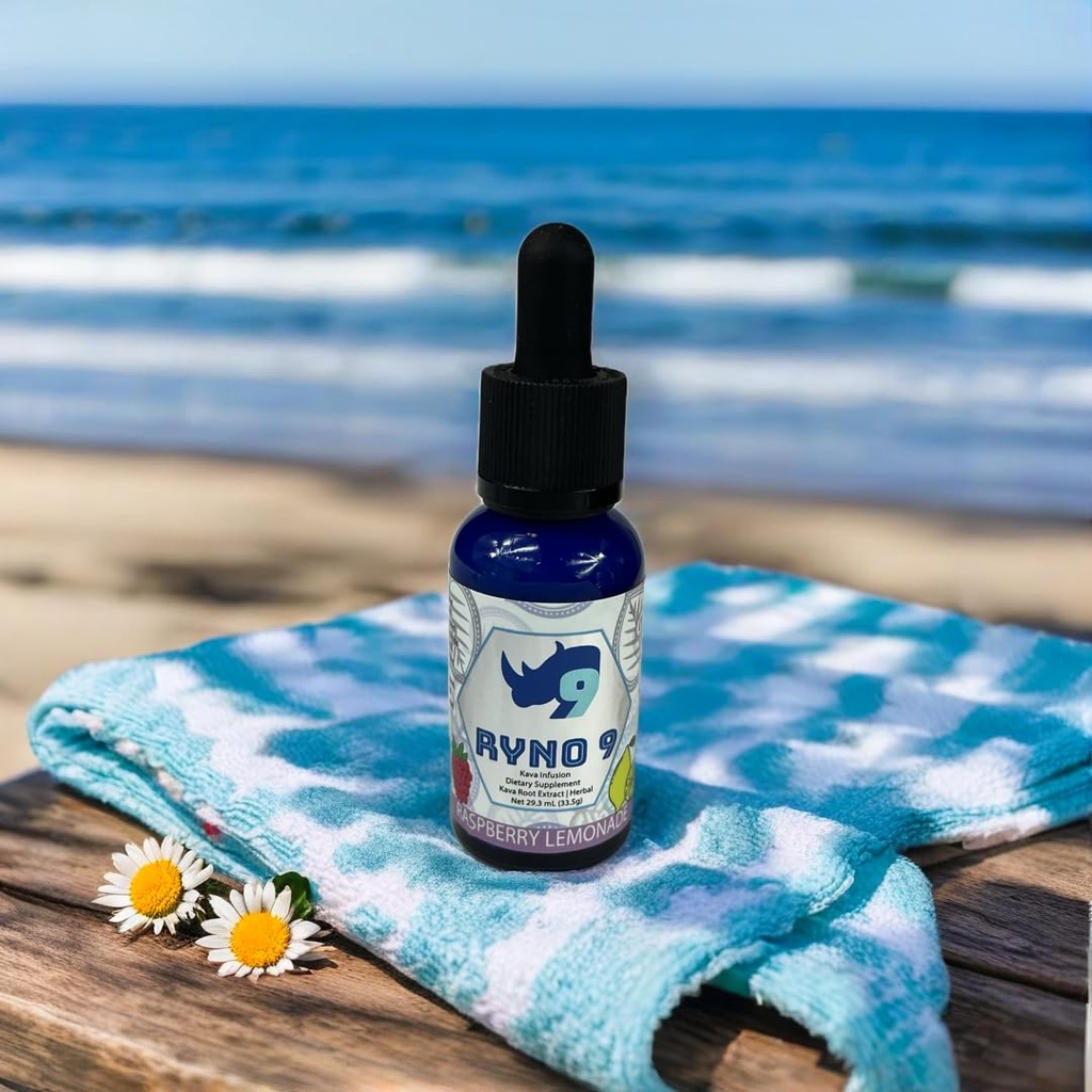 Kava Tincture – 30 mL Liquid Kava Extract | Premium Piper Methysticum | Fast-Acting Relaxation Drops for Water & Soda | Choose Raspberry Lemonade or Tiger’s Blood Flavor (Raspberry Lemonade)