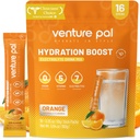 Venture Pal Sugar Free Electrolyte Powder Packets - Liquid Daily IV Drink Mix for Rapid Hydration " Party Recovery TEN 5 Vitaminas " 7 Electrolytes Anterior Keto Friendly ← Non-GMO TEN Certified Vegan TEN 16 Sticks