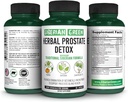 Herbal Prostate Detox 60 cápsulas – Saw Palmetto Burdock calabaza tradicional Siberiana Fórmula