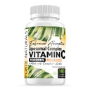 Alta Dosis Vitamina C 1500mg Liposomal C Suplemento Complejo con lentecitina de girasol Suplementos Lecitina de leche con cierre Lecitina de girasol 180 cápsulas Celebración Vitaminas