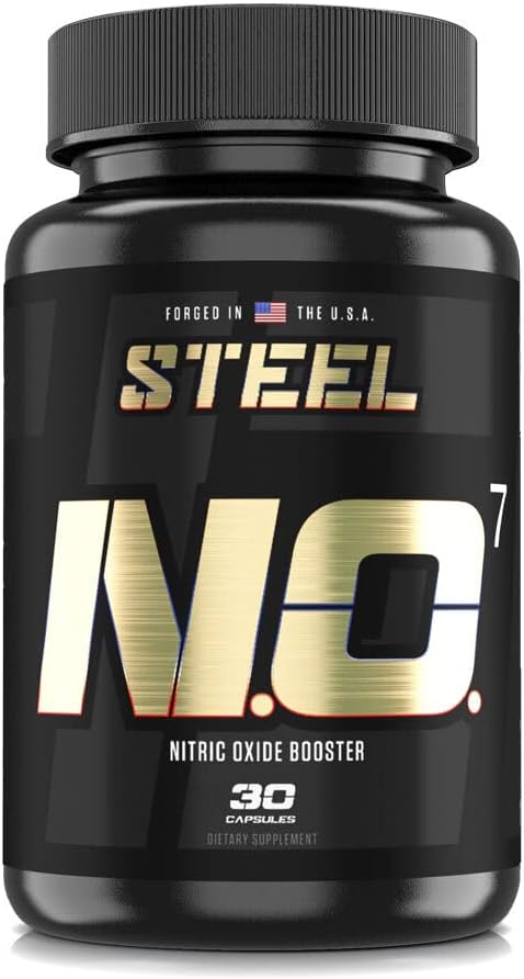 Suplementos de acero N.O.7 ← Nitric Oxide Fórmula  durable Blood Flow ¦ Apoyo vascular Bombas & Muscle Fullness ← 30 cápsulas