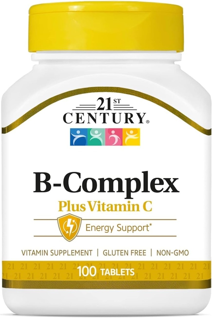 21st Century Healthcare, B Complex Plus Vitamina C, Tablets 100 Count (Pack of 1)