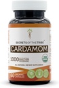 Secretos de la Tribu Cardamom 60 cápsulas, hechos con cápsulas vegetales y USDA Organic Cardamom (Elettaria cardamomomum) Dried Pod (60 cápsulas)