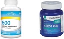 21st Century Calcium 600mg Tablets 400 Conde & HealthWise Medicated Chest Rub 4oz Cough Suppressant