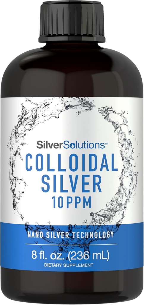 Carlyle Colloidal Silver ← 10 PPM Silencio 8 oz (236 mL) Silencio Nano Silver Technology Solutions Silencio Vegetarian, Non-GMO, & Gluten Free Supplement