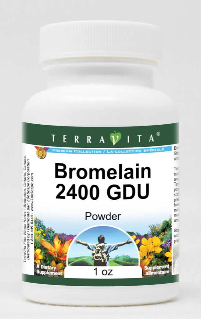 Bromelain 2400 GDU Powder (1 oz, ZIN: 519389) - 3 Pack
