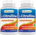 Mejores Naturales L-Citrulline Capsules - 1500mg/Serving - Non-GMO - Gluten Free - 90 cápsulas (90 Cuenta (Pack of 2))