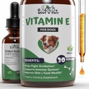 Vitamina E para perros - Vitamina E Dog - Vitamina E para Perro - Vitaminas para Perros E - Vitamina E Canine - Suplemento E para Perros - Vitamina E Petróleo Perro - Vitaminas para perros - Apoyo para Inmunes para perros - 1 fl oz