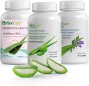 AloeCure Organic Aloe Vera Capsules Pack - 3 Piezas - VeraFlex, Aloe Vera Capsules, Probióticos + Enzimas
