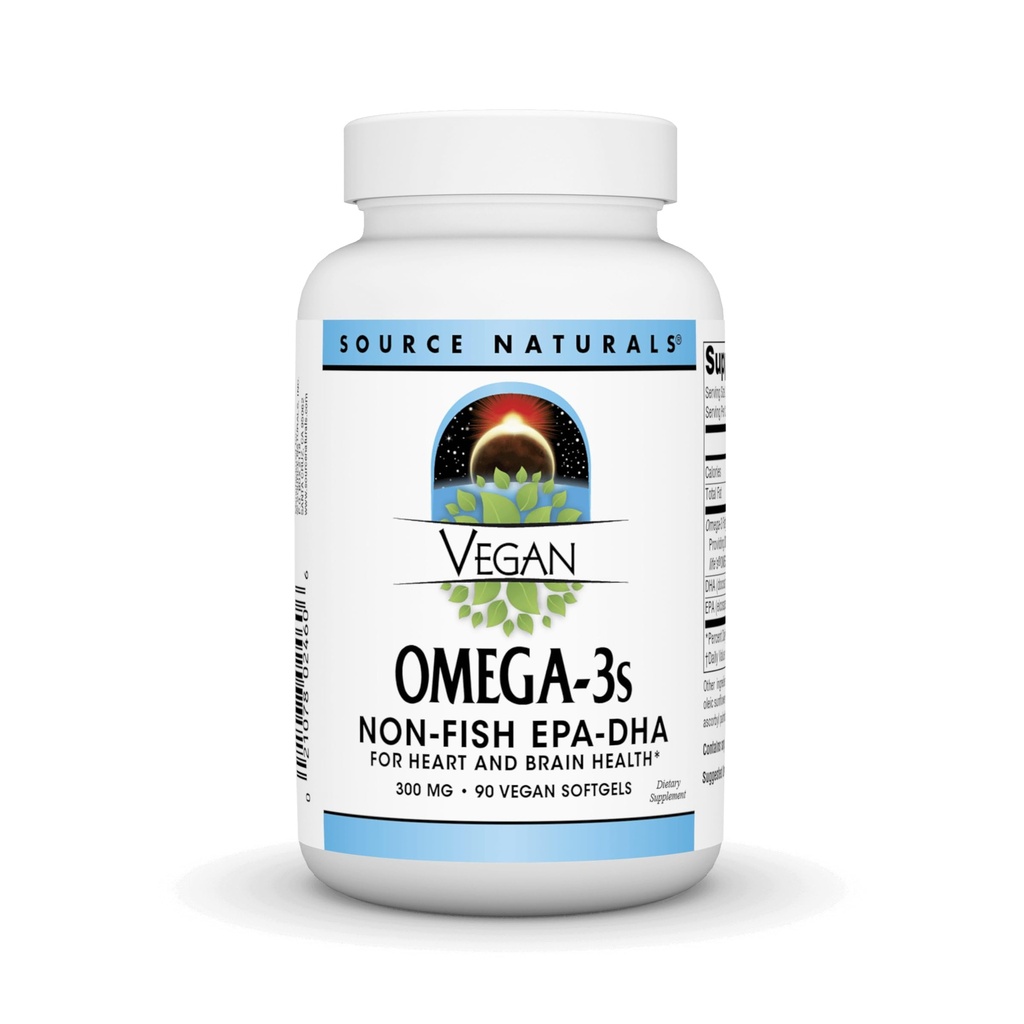 Fuente Naturales Vegan Omega 3s Epa-Dha* 300 mg - 90 Softfgels