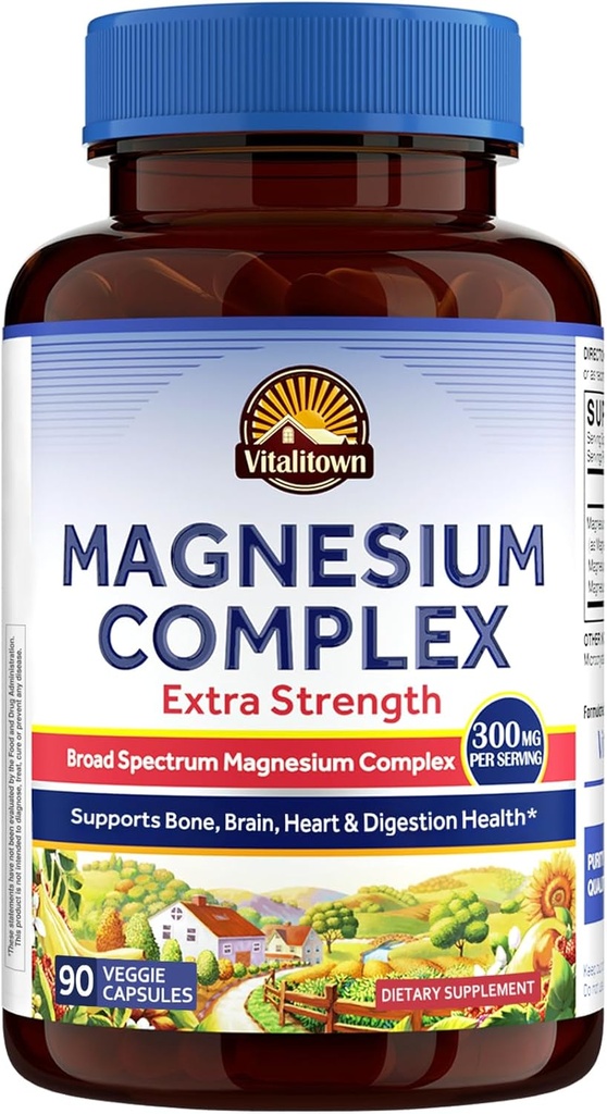 Vitalitown Magnesium Complex Suplemento ← 300mg Elemental Mag