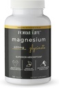 Magnesio Glycinate 400 mg - 120 Tabletas - Alta Absorción, mag Suplemento para los calambres de las piernas, los músculos de la grasa, el corazón, la calma, la tensión de apoyo, la salud del hueso, el suplemento de magnesio, hecho en EE.UU., Vegan