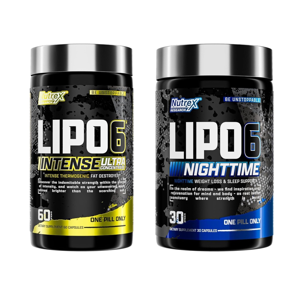 Nutrex Research Lipo 6 Intenso y Noche AM/PM Bundle