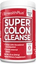Health Plus Super Colon Cleanse, 12 oz Powder, 68 Servings - Detox natural, Digestive Constipation Relief, Gentle Gut Cleanse with Psyllium Husk & Senna Leaf
