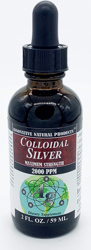 Colloidal Silver 2000 PPM (2 oz) por Productos Naturales Innovativos