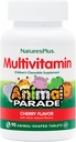 Natures Plus Animal Parade Multivitamin Children's Chewables - Cherry Flavor - 90 Animal-Shaped Tablets - Promueve Salud & Bienestar - Vegetariano, Gluten Gratis - 45 Servings
