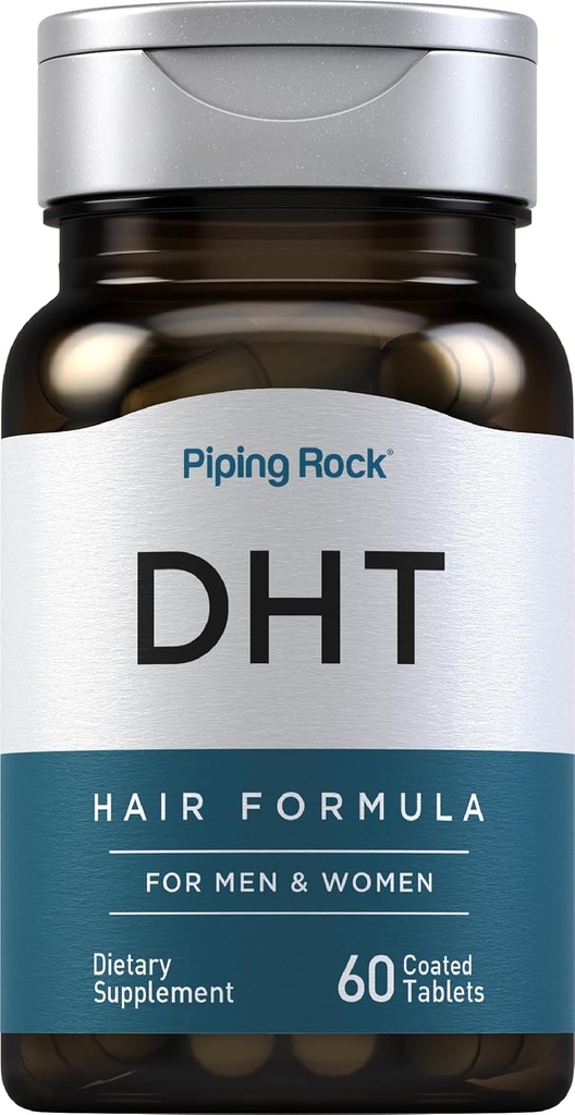 Piping Rock DHT Fórmula de pelo avanzada ← 60 Tablets Silencio para hombres y mujeres