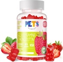 Glucosamine Chondroitin Gummies with MSM & Elderberry Extra Strength - Apoyo conjunto, suplemento de apoyo antioxidante para adultos, hombres y mujeres. Fresa